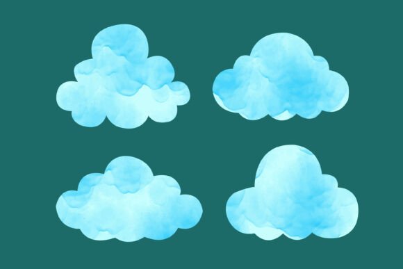 Download Soft Watercolor Cloud Clipart - Soft watercolor Collection