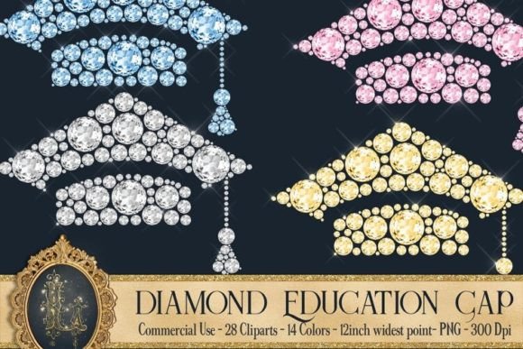 Download Diamond Graduation Clip Arts PNG - Premium Resources