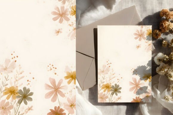 Download Soft Watercolor Floral Border Background - Soft watercolor Collection