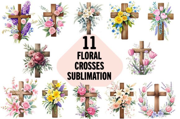 Download Cross Clipart Religious Clipart Floral - Religious clipart Collection