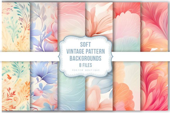 Download Soft Watercolor Vintage Pattern - Soft watercolor Collection