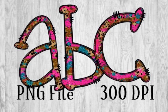 Download Pink Leopard Grunge Alphabet - Grunge alphabet Collection