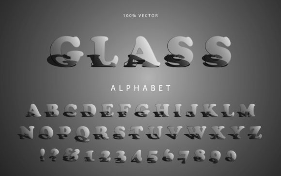 Download Alphabet with Grunge Transparent Glass - Premium Resources