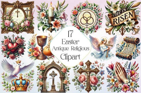 Download Easter Antique Religious Clipart - Religious clipart Collection