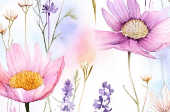Download Soft Watercolor Wildflower Floral Collec - Soft watercolor Collection