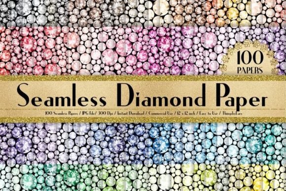 Download Seamless Diamond Digital Papers - Diamond Collection
